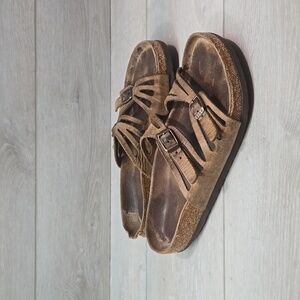 Birkenstock Women Granada Leather Sandals Flats shoes sz 40/9 regular
